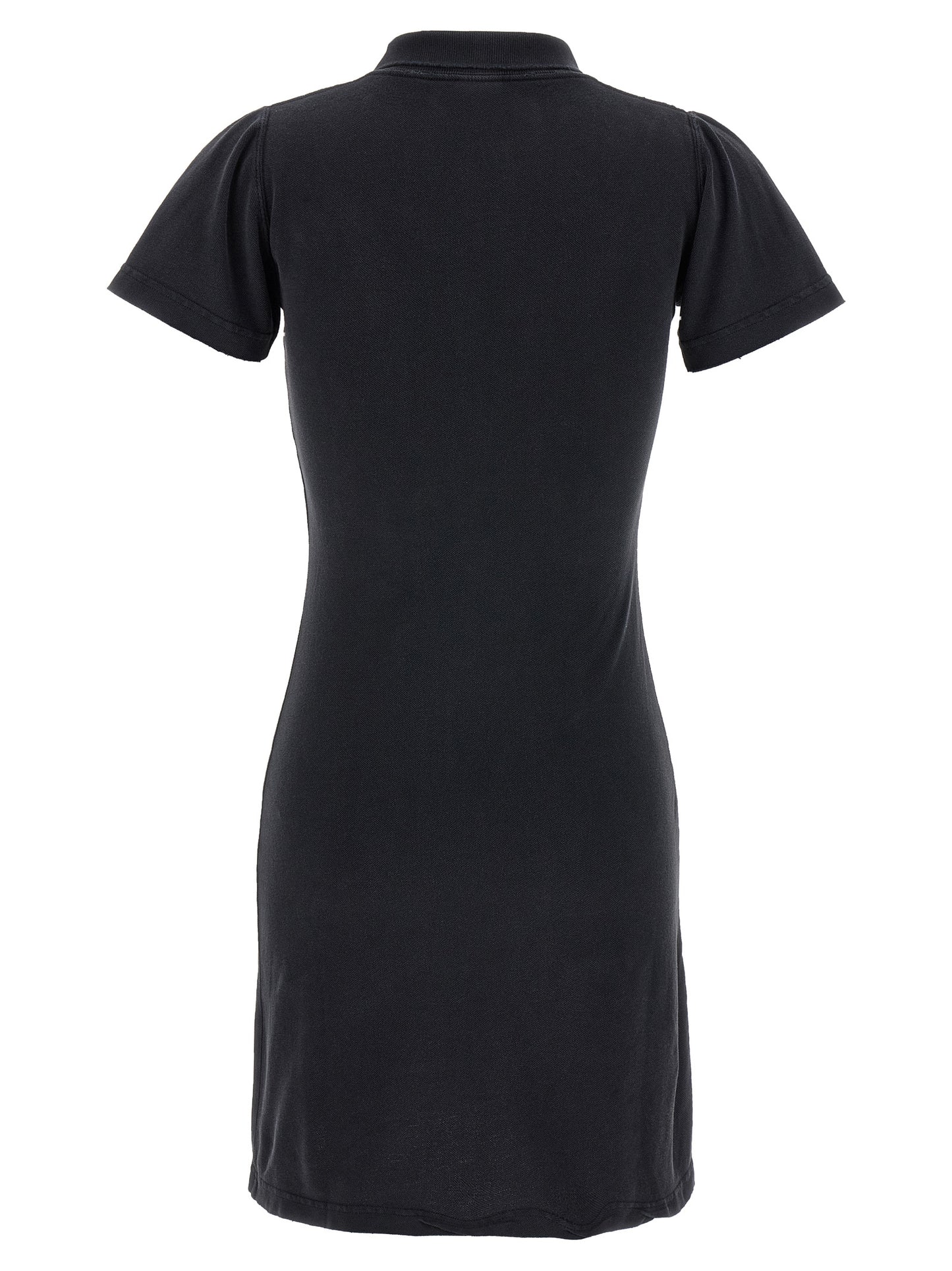 Balenciaga Schwarzes kurzes Baumwollkleid