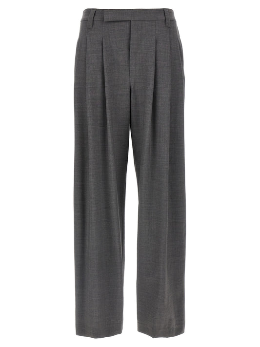 Brunello Cucinelli Graue Hose aus reiner Schurwolle