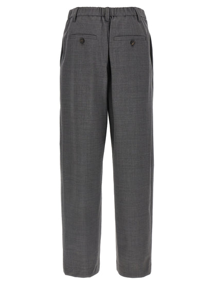 Brunello Cucinelli Graue Hose aus reiner Schurwolle
