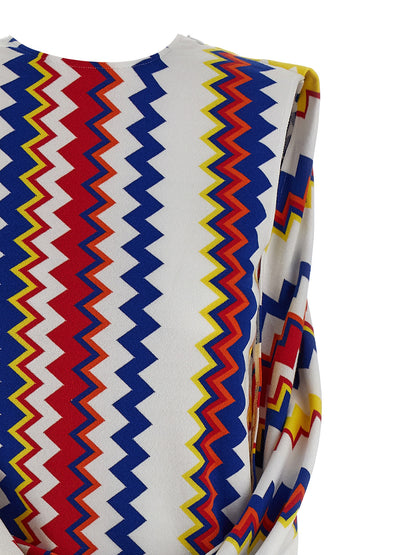 Missoni Kurzes Kleid aus Viskose in Multicolor