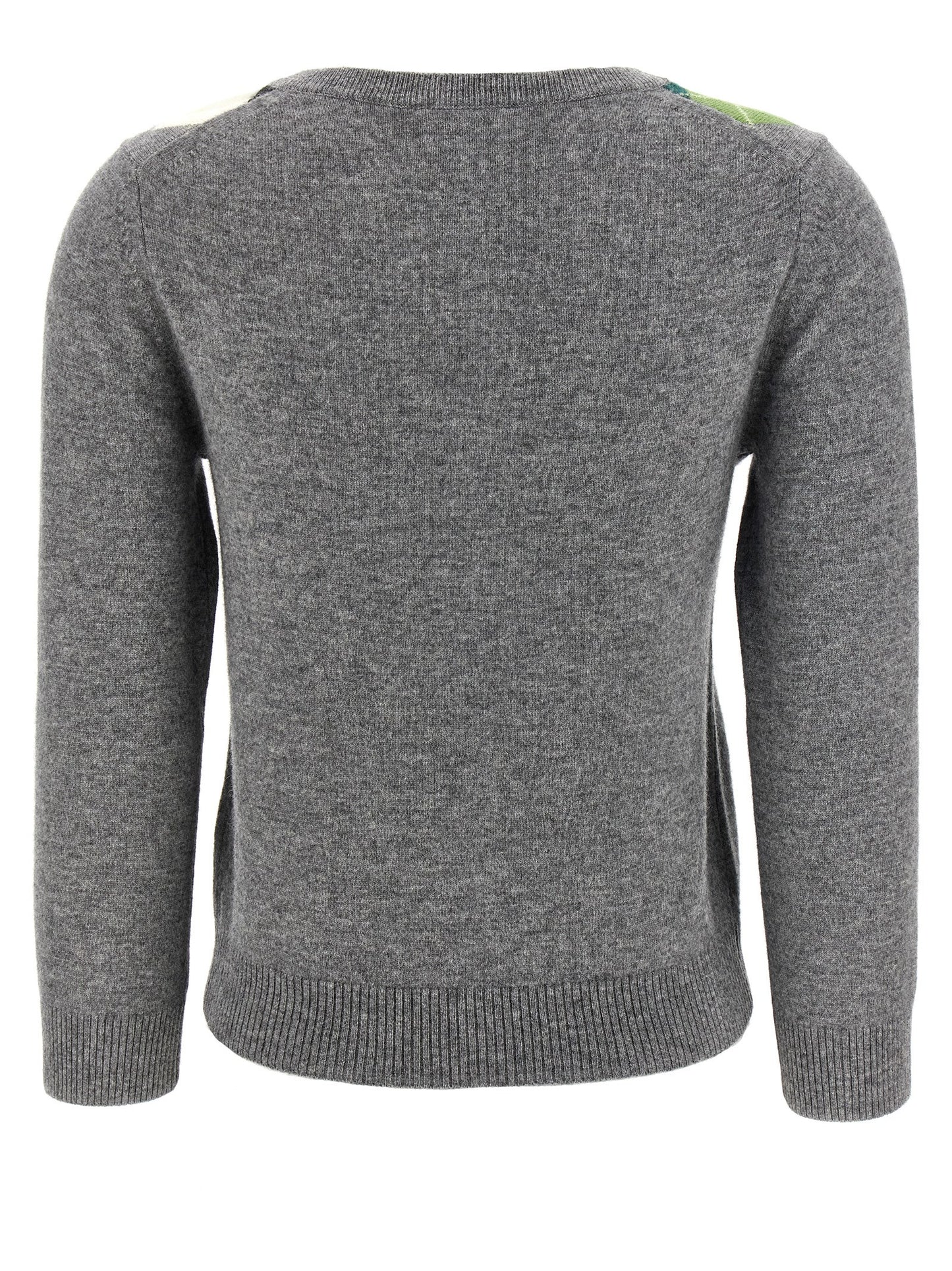 Ganni Grauer Cardigan aus Merinowolle