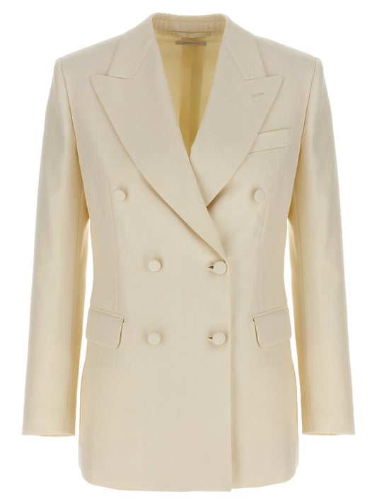 Brioni Weißer Wollblazer