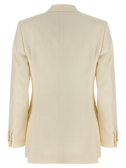 Brioni Weißer Wollblazer