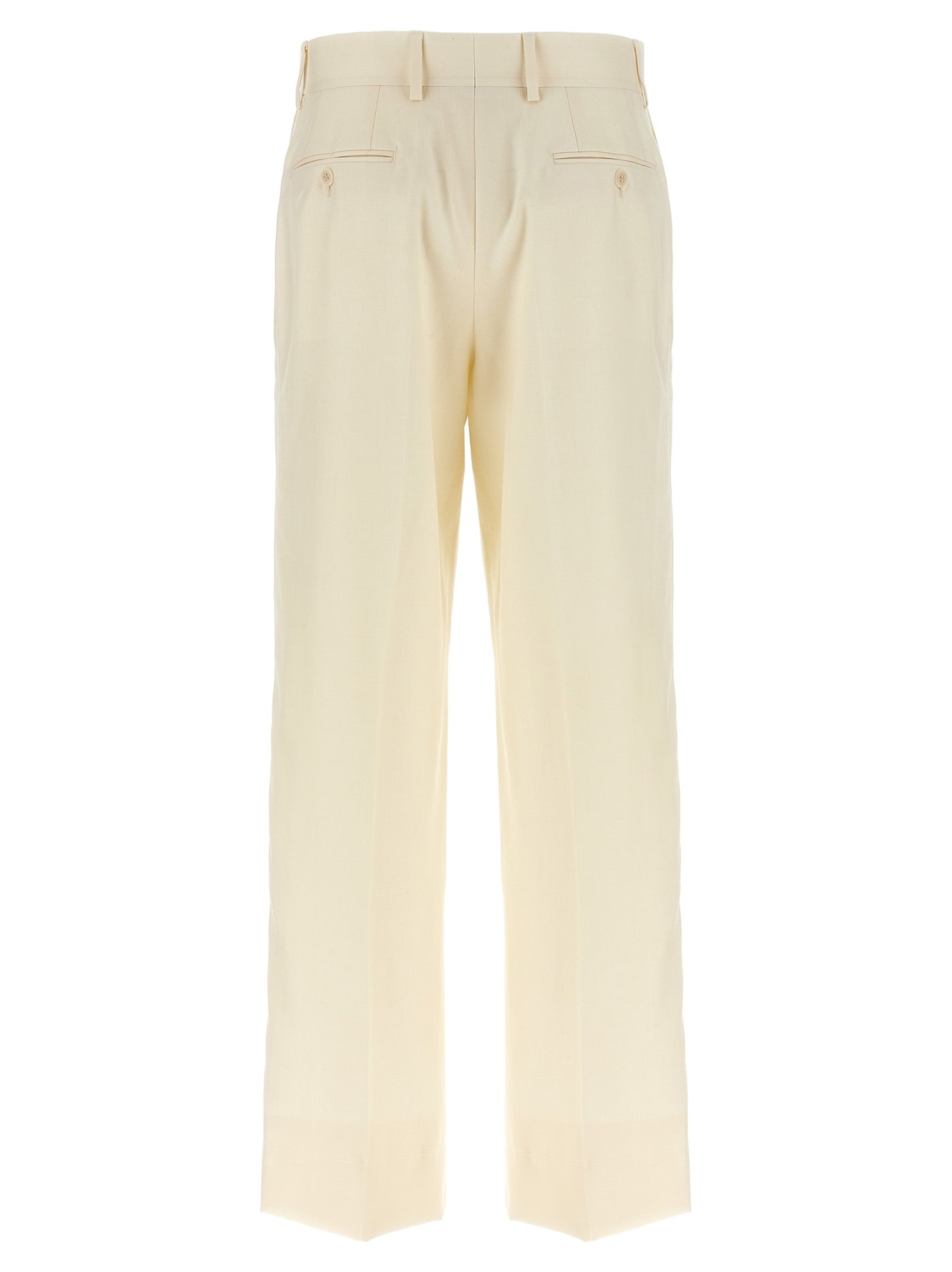 Brioni Weiße Wollstoffhose