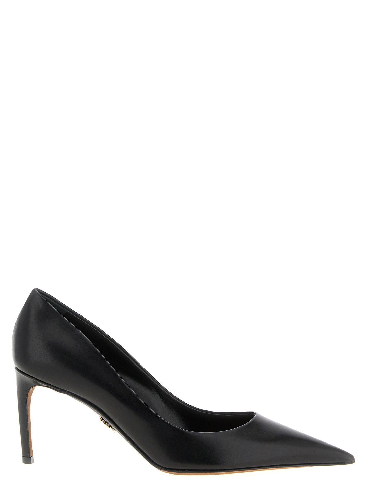 Dolce & Gabbana Schwarze Pumps aus Kalbsleder mit hohem Absatz