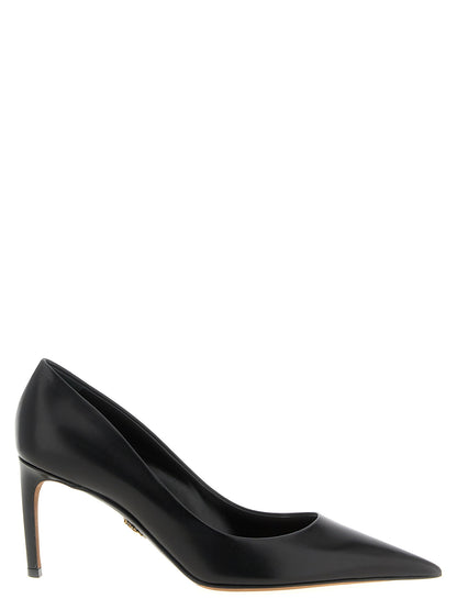 Dolce & Gabbana Schwarze Pumps aus Kalbsleder mit hohem Absatz