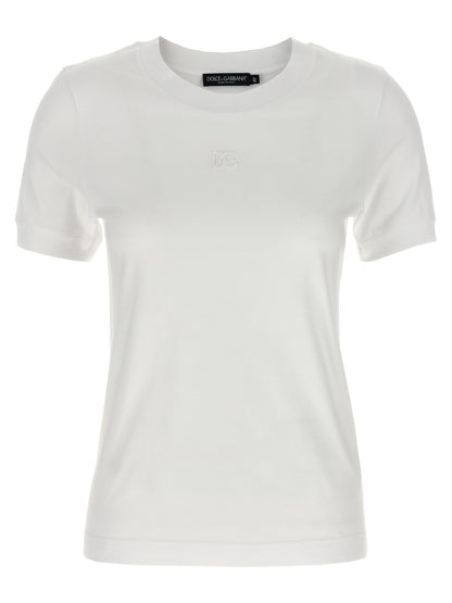 Dolce & Gabbana Weißes Baumwoll-T-Shirt