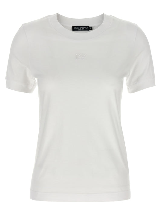 Dolce & Gabbana Weißes Baumwoll-T-Shirt