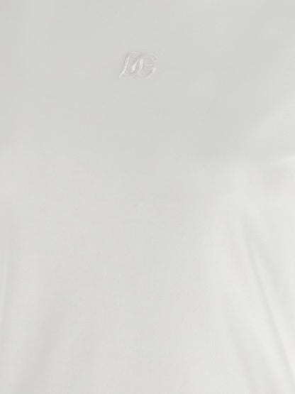 Dolce & Gabbana Weißes Baumwoll-T-Shirt