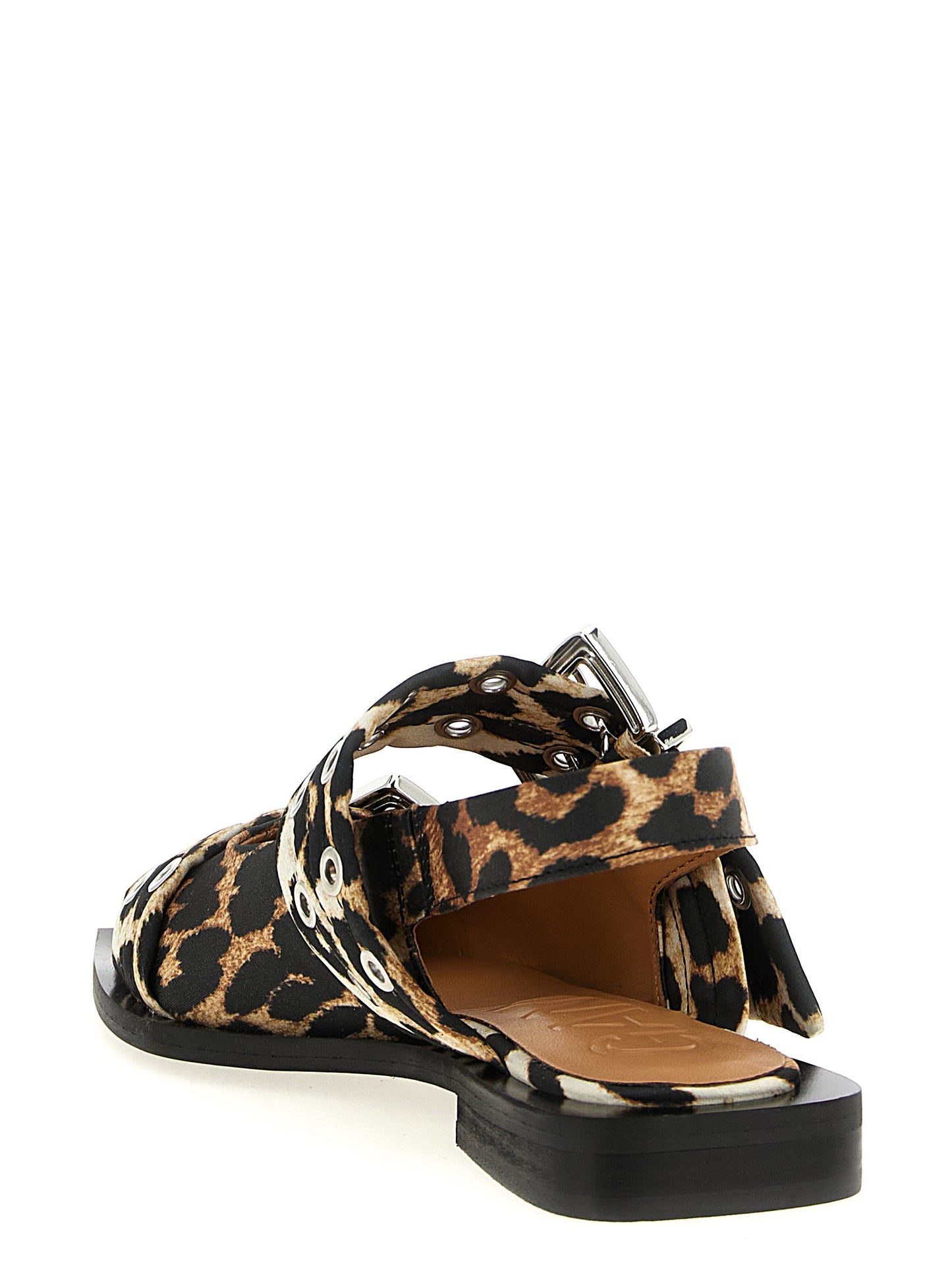 Ganni Mehrfarbige Ballerinas aus Polyester