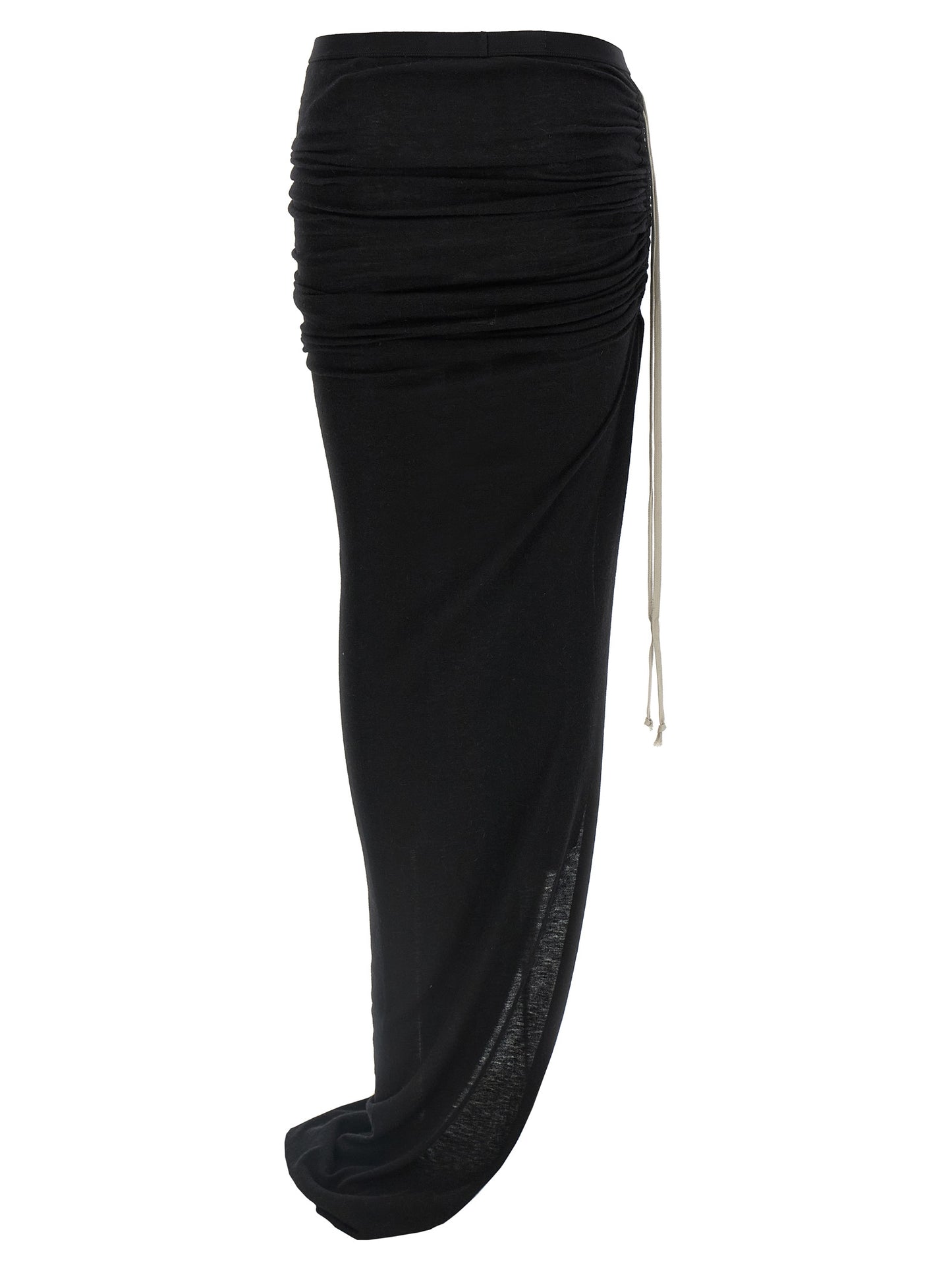 Rick Owens Schwarzer Woll-Minirock