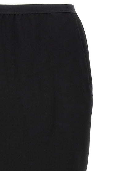 Rick Owens Schwarzer Woll-Minirock