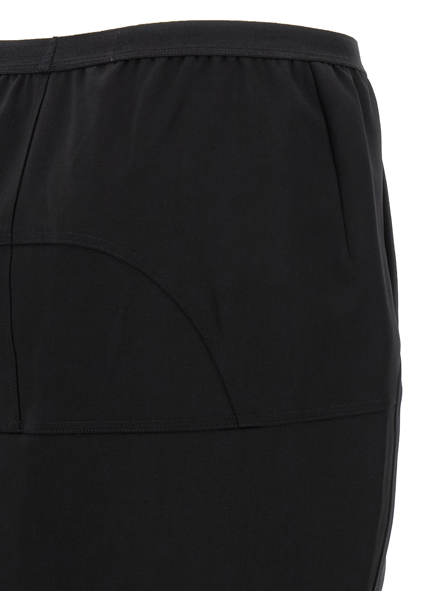 Rick Owens Schwarzer Woll-Minirock