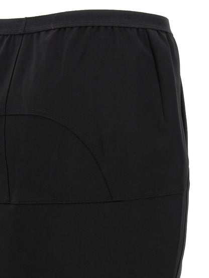 Rick Owens Schwarzer Woll-Minirock