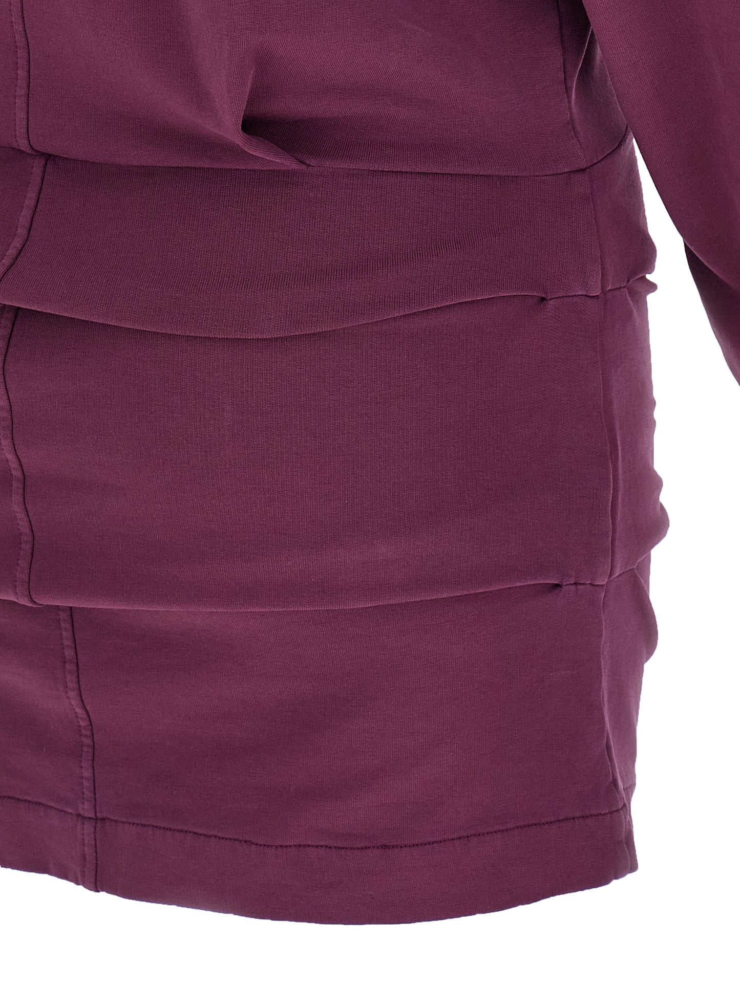 The Attico Kurzes Kleid aus Baumwolle in Bordeaux