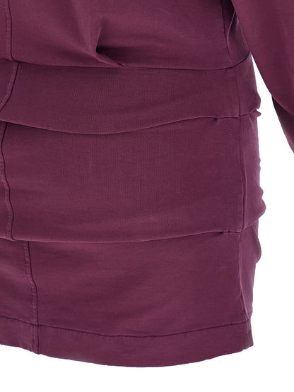 The Attico Kurzes Kleid aus Baumwolle in Bordeaux
