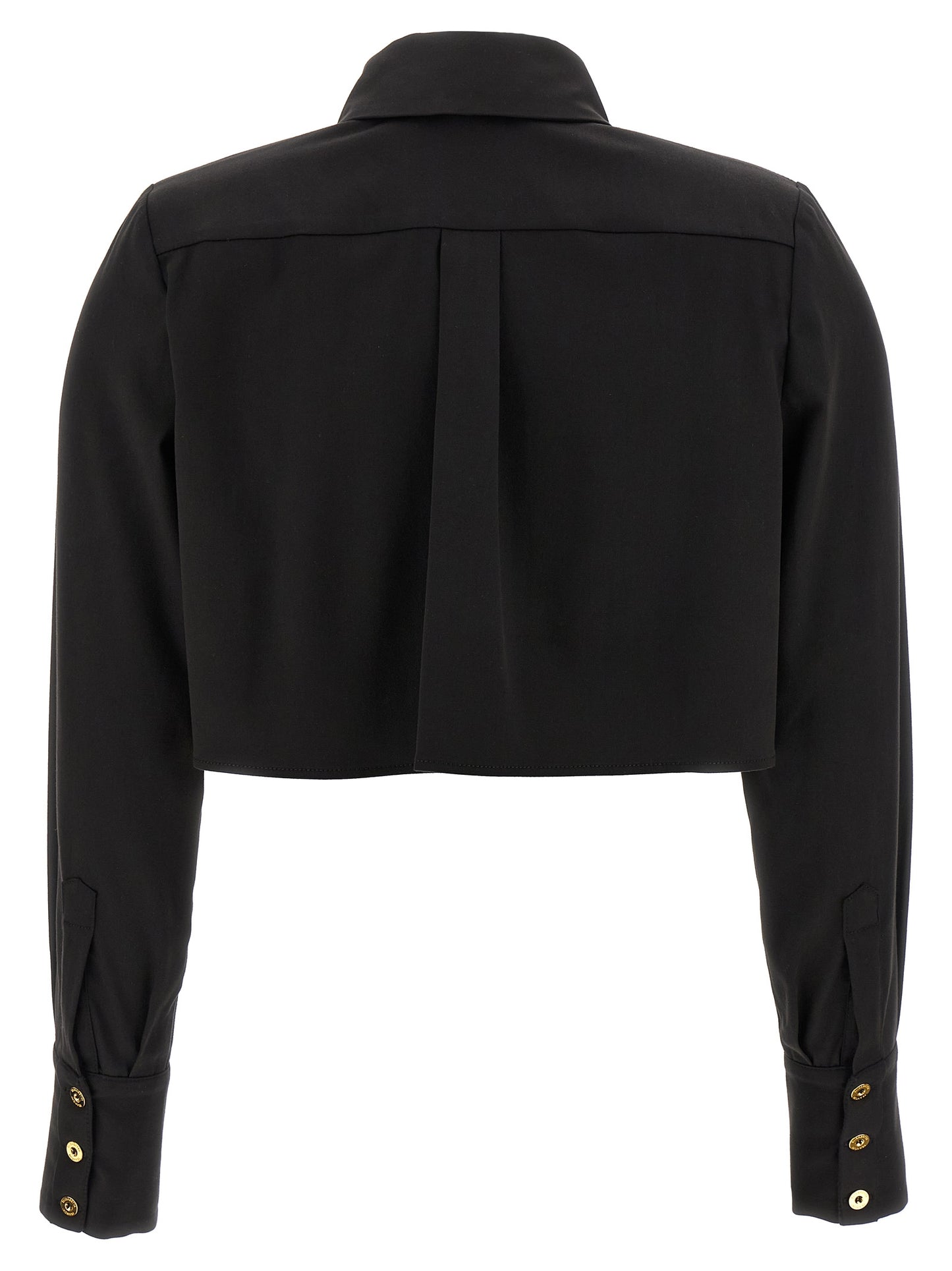 Elisabetta Franchi Schwarze Lycra-Bluse