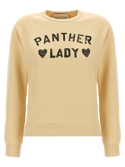 Valentino Garavani Beige Baumwoll-Sweatshirt