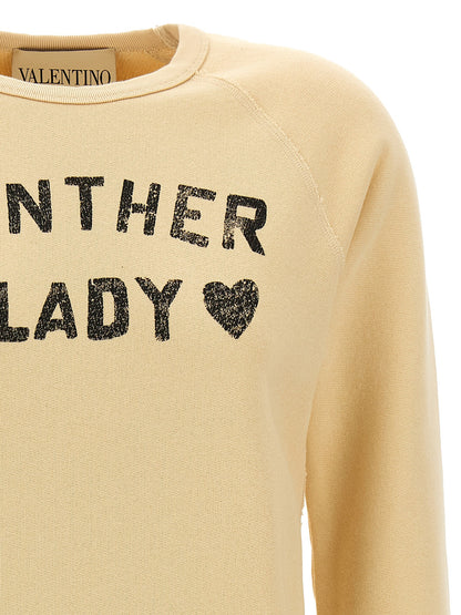 Valentino Garavani Beige Baumwoll-Sweatshirt