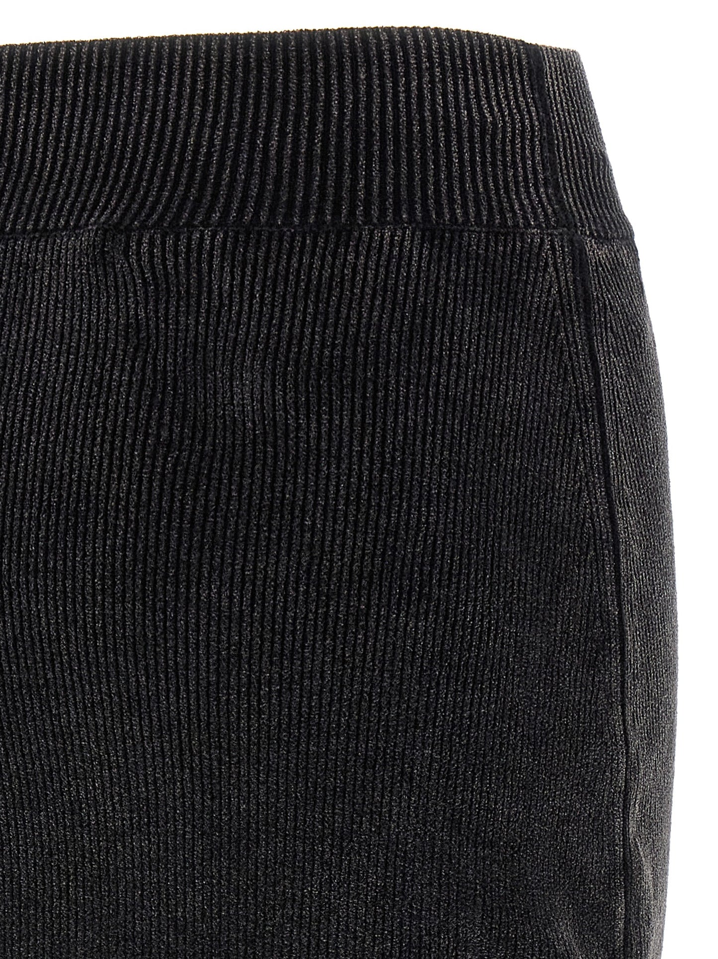 Alexander Wang Schwarzer Baumwoll-Maxirock