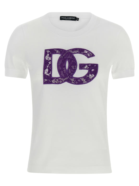 Dolce & Gabbana Weißes Baumwoll-T-Shirt
