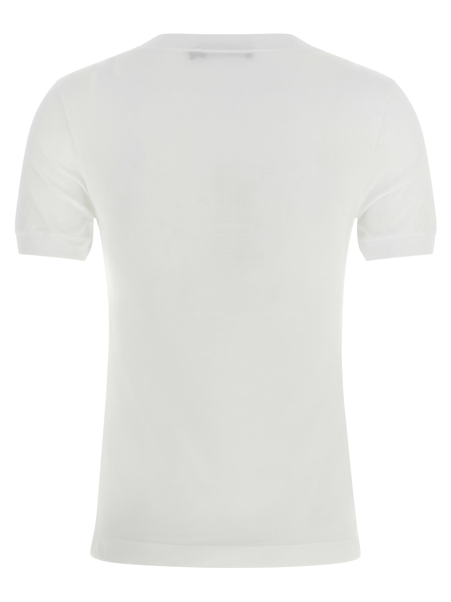 Dolce & Gabbana Weißes Baumwoll-T-Shirt