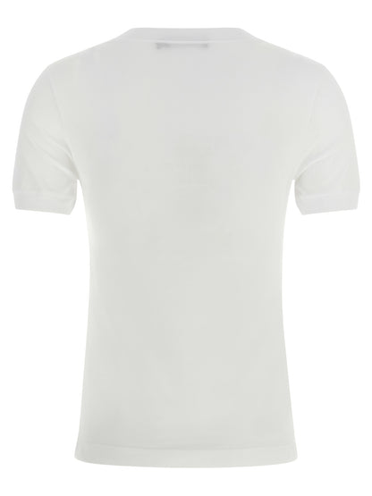 Dolce & Gabbana Weißes Baumwoll-T-Shirt