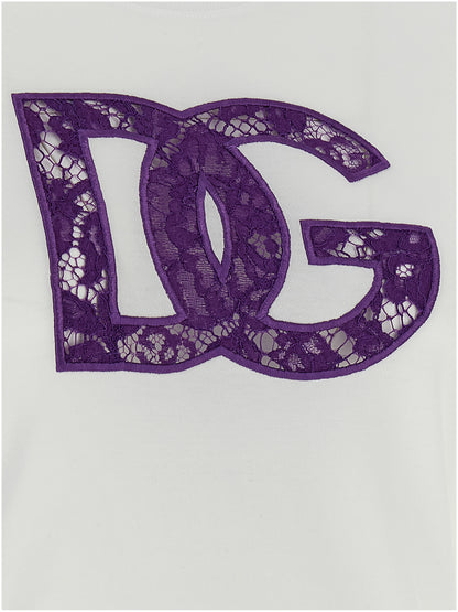 Dolce & Gabbana Weißes Baumwoll-T-Shirt