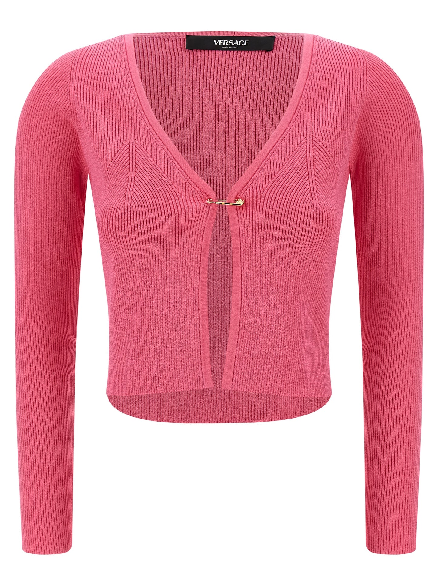 Versace Fuchsia Viskose-Strickjacke