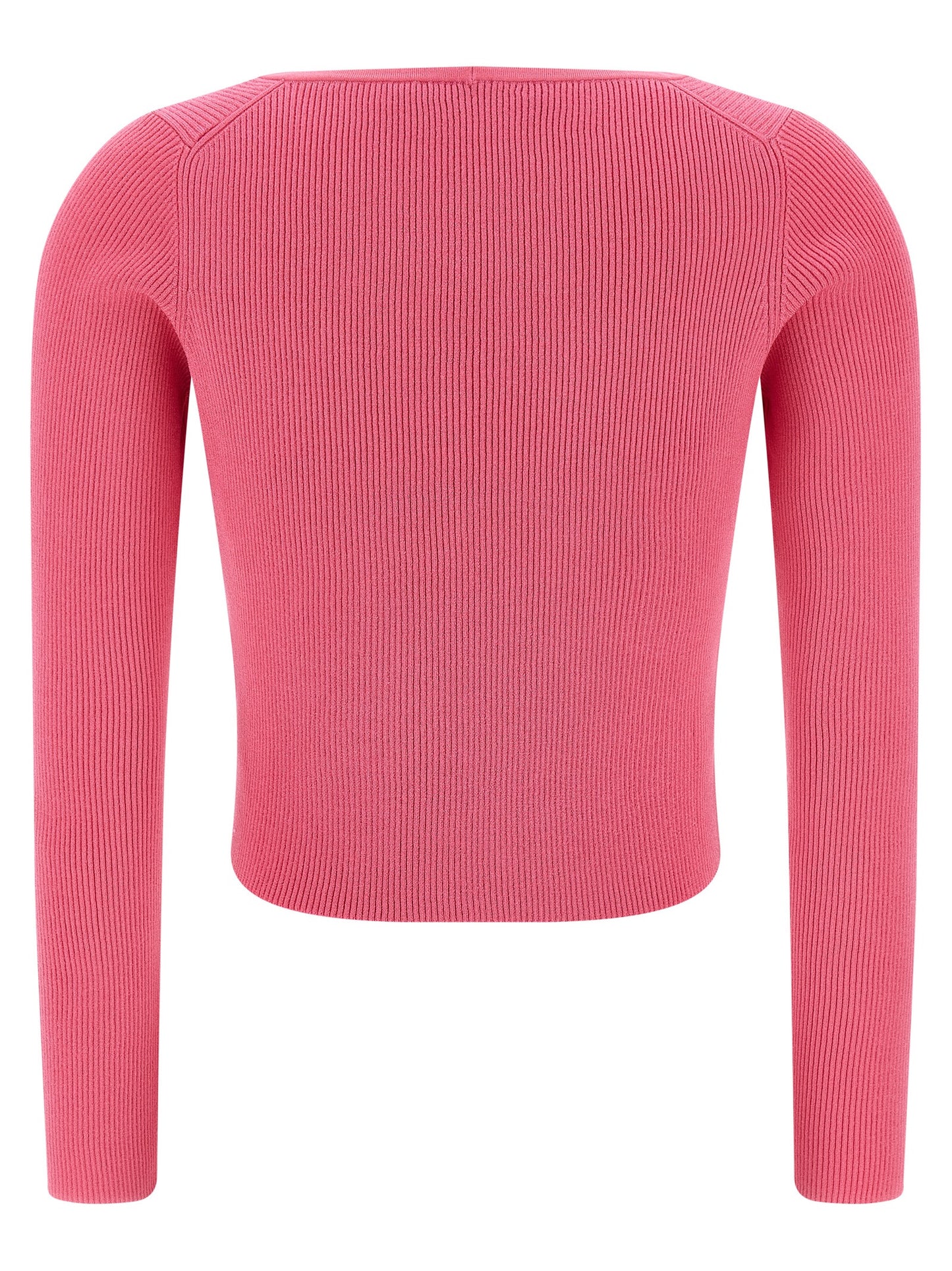 Versace Fuchsia Viskose-Strickjacke