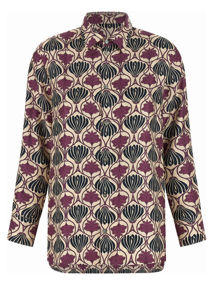 Max Mara Mehrfarbige Seidenbluse
