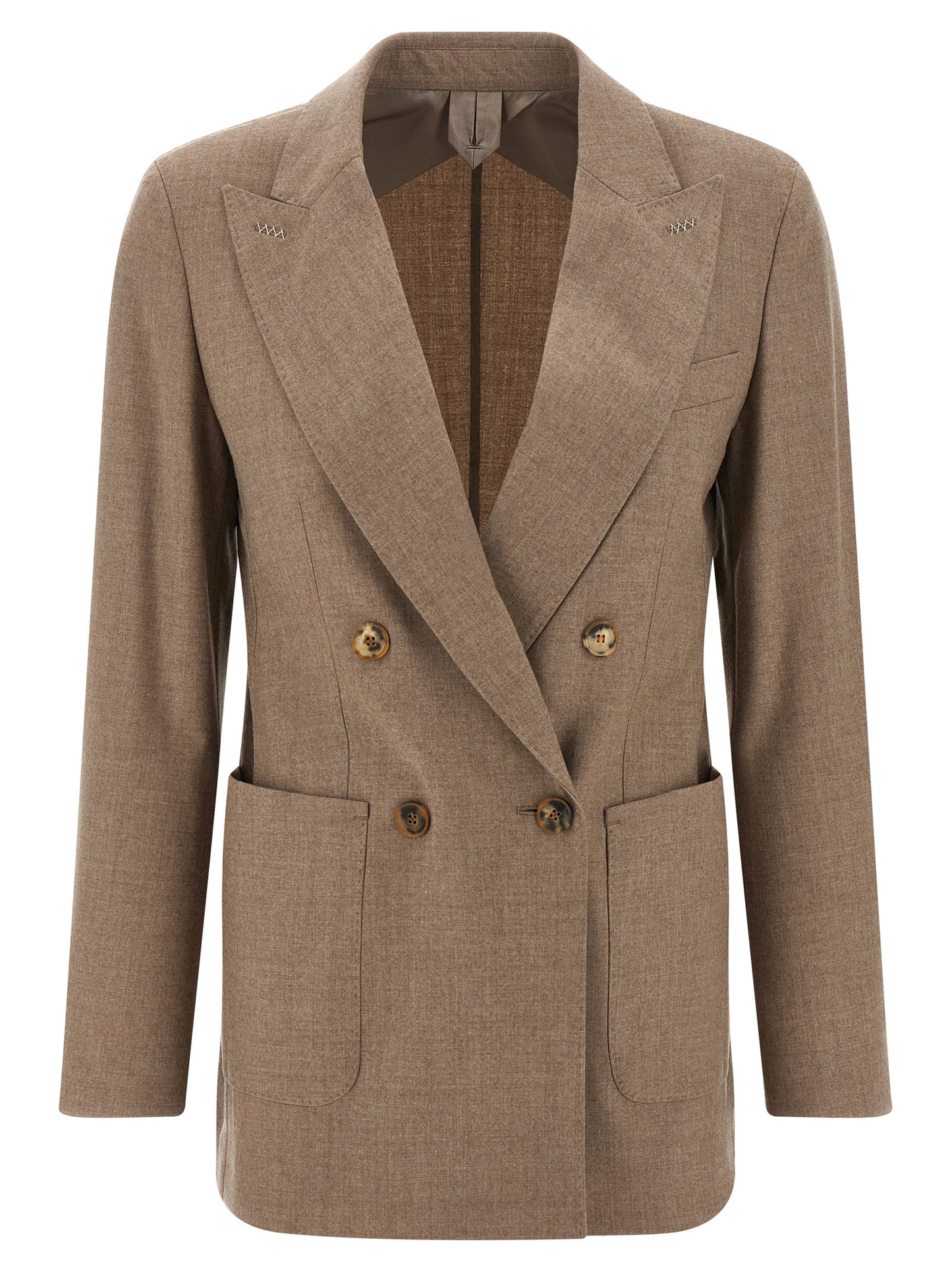 Max Mara Beiger Kaschmir-Blazer