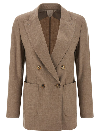 Max Mara Beiger Kaschmir-Blazer