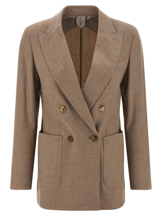 Max Mara Beiger Kaschmir-Blazer