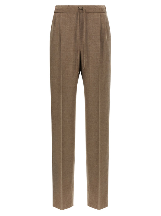 Max Mara Graue Kaschmir-Freizeithose