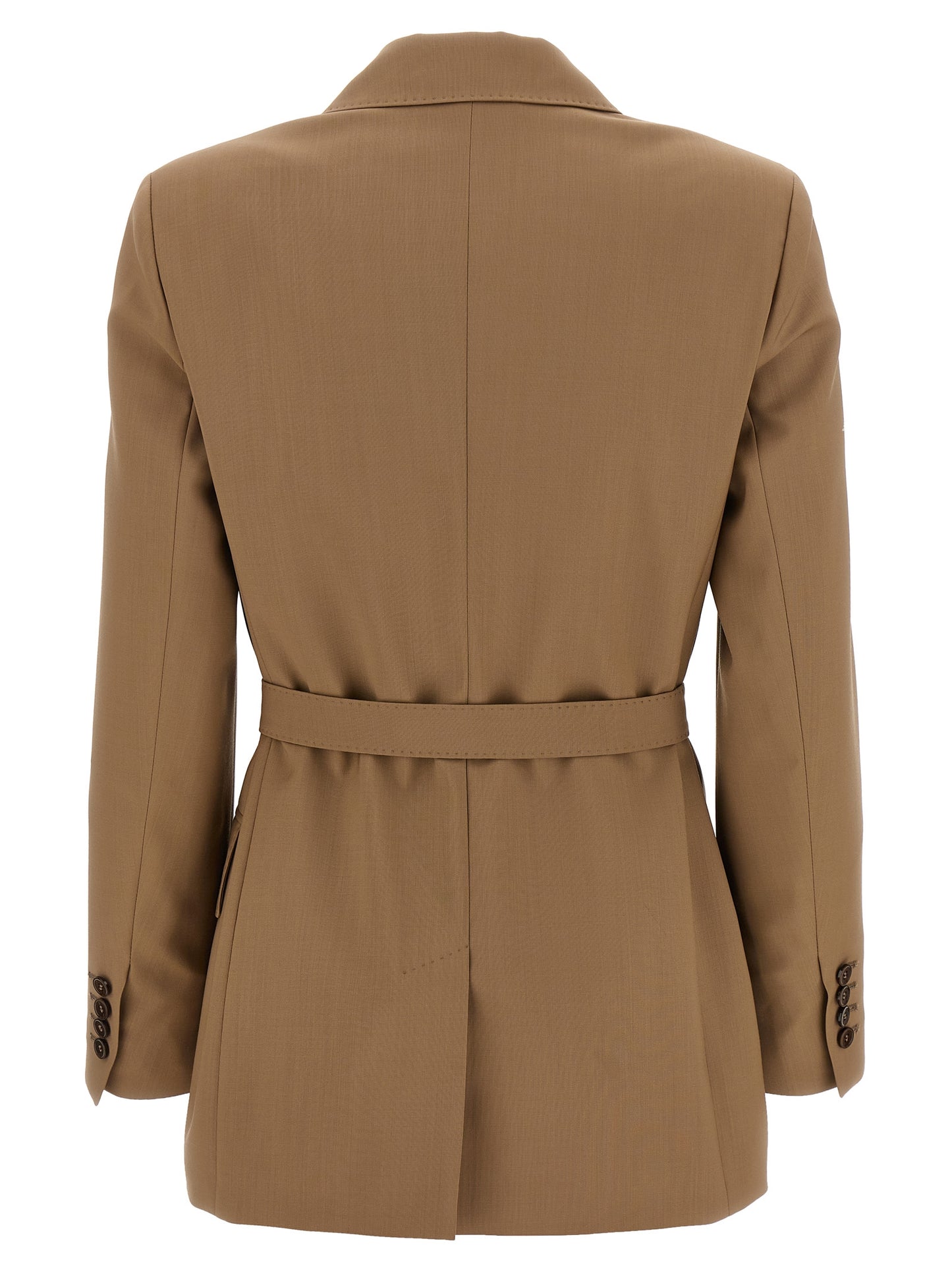 Max Mara Brauner Blazer aus reiner Schurwolle