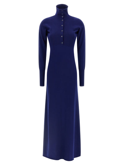 Tom Ford Langes blaues Kaschmirkleid