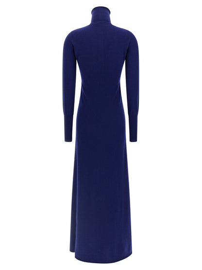 Tom Ford Langes blaues Kaschmirkleid