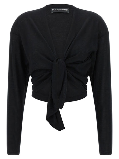 Dolce & Gabbana Schwarzer Kaschmir-Cardigan