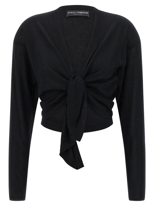 Dolce & Gabbana Schwarzer Kaschmir-Cardigan