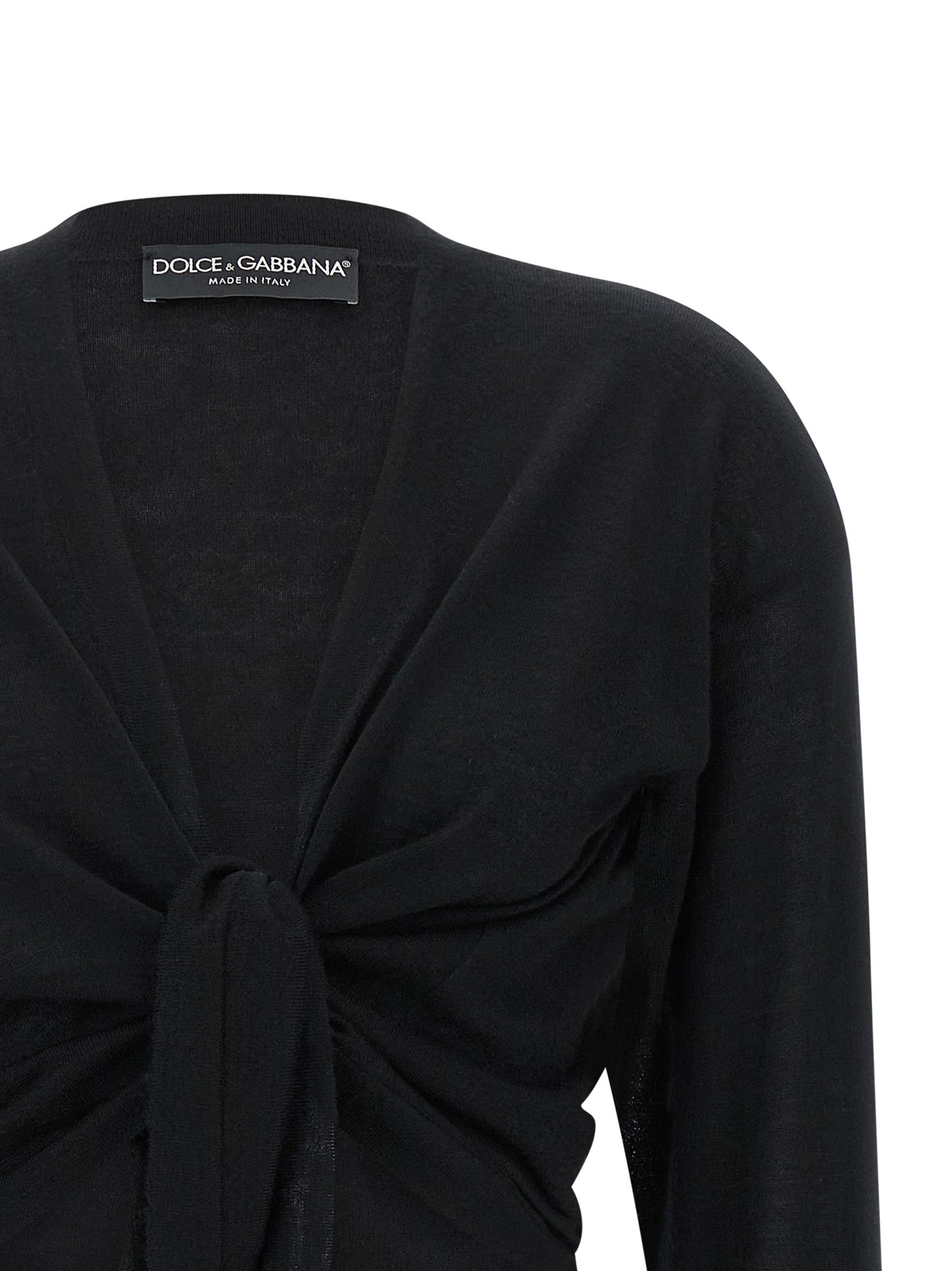 Dolce & Gabbana Schwarzer Kaschmir-Cardigan