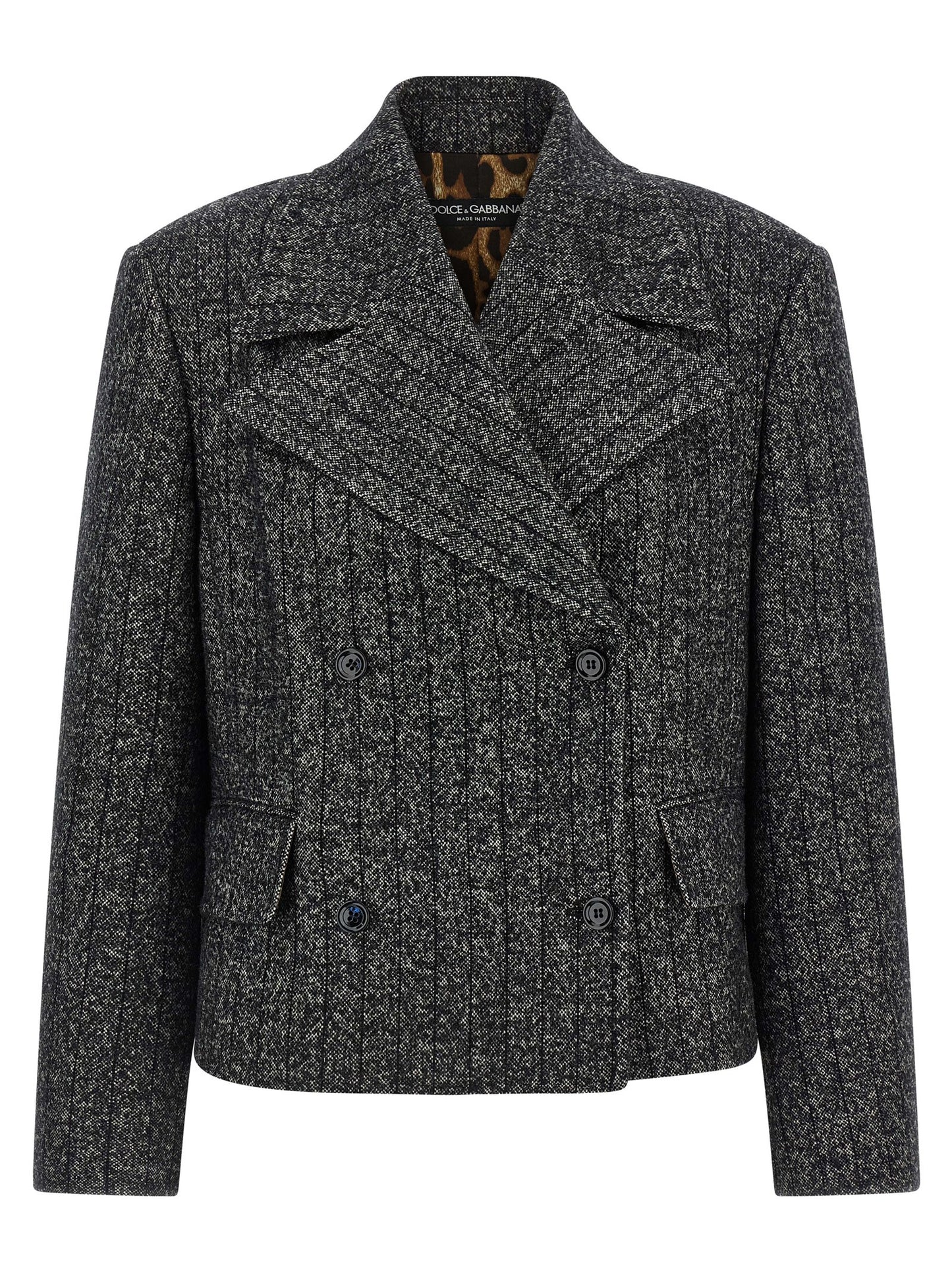 Dolce & Gabbana Zweifarbiger Blazer aus Elasthan
