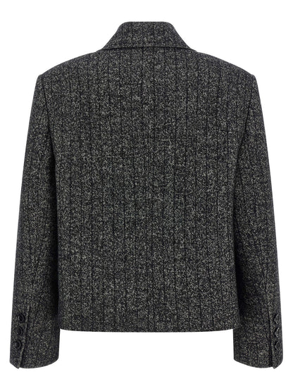 Dolce & Gabbana Zweifarbiger Blazer aus Elasthan