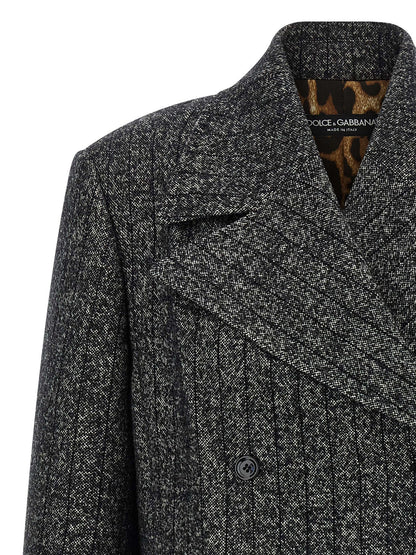 Dolce & Gabbana Zweifarbiger Blazer aus Elasthan