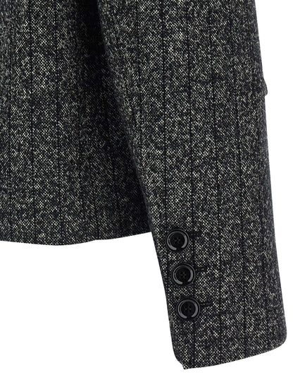Dolce & Gabbana Zweifarbiger Blazer aus Elasthan