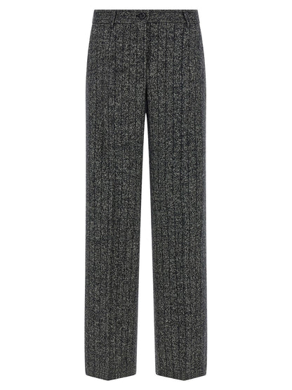 Dolce & Gabbana Zweifarbige Hose aus reiner Schurwolle