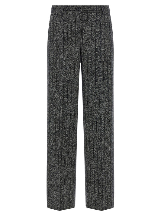Dolce & Gabbana Zweifarbige Hose aus reiner Schurwolle
