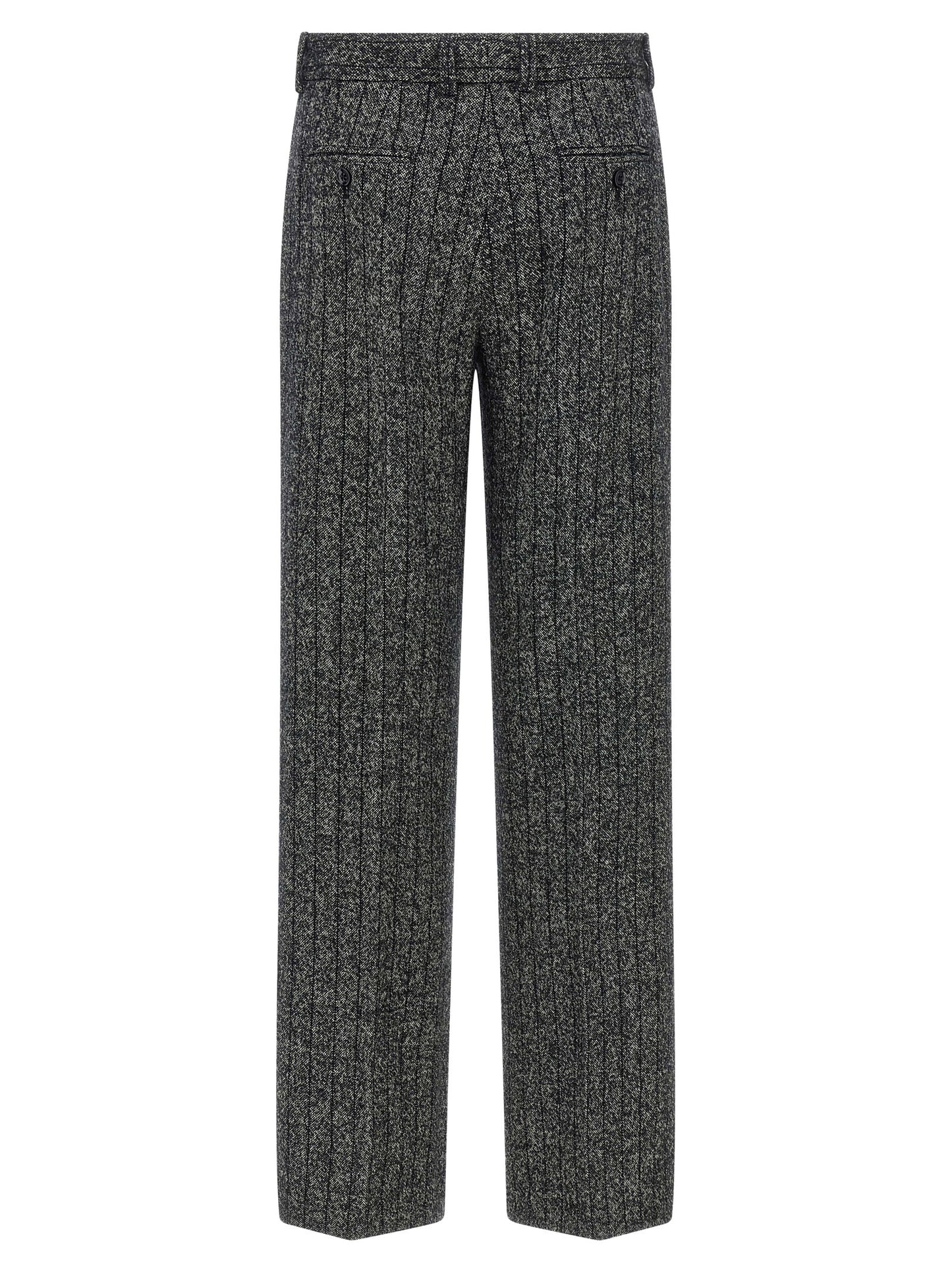 Dolce & Gabbana Zweifarbige Hose aus reiner Schurwolle
