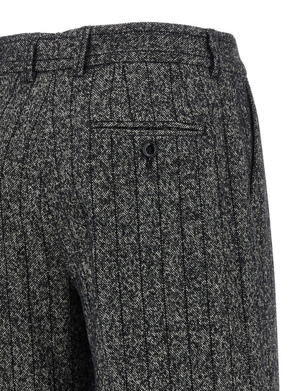 Dolce & Gabbana Zweifarbige Hose aus reiner Schurwolle