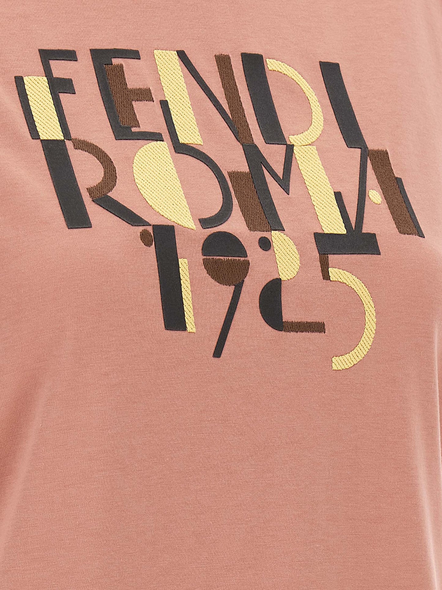 Fendi Mehrfarbiges Baumwoll-T-Shirt
